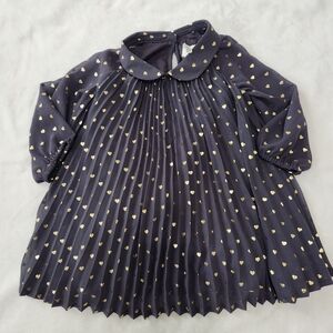 NWOT Baby Gap Pleated Flowy Pleated Heart Dress